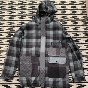 Neff Rad Plaid 10K Softshell Snowboard Jacket XL